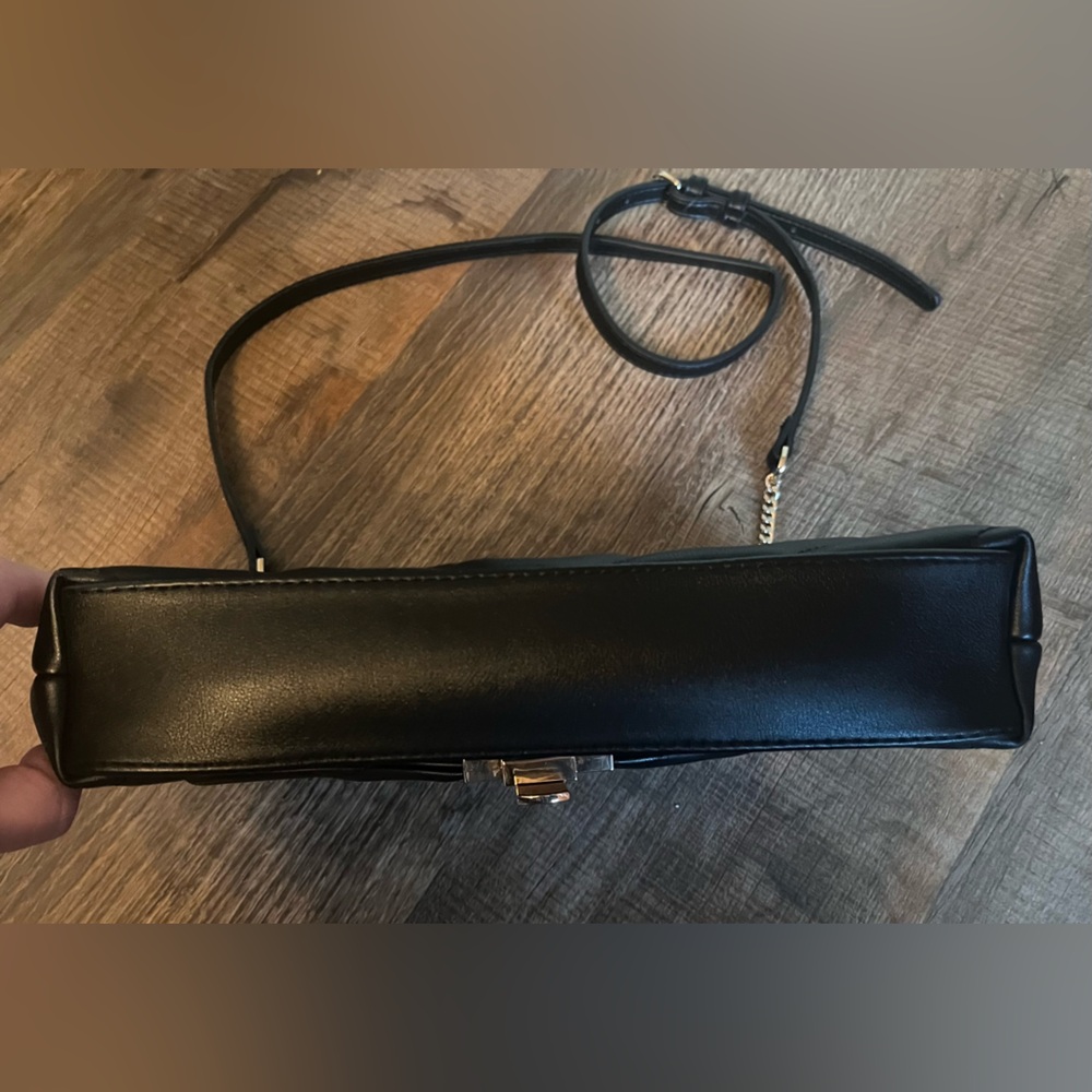 A New Day Black Quilted Shoulder Bag with zipper closure. New without tags. - Picture 10 of 11